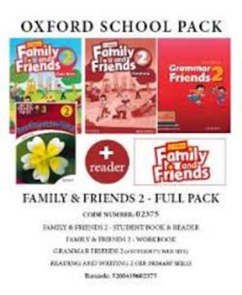 Εικόνα της FAMILY AND FRIENDS 2 FULL PACK (SB + WB + GRAMMAR FRIENDS 2 + OXFORD PRIMARY SKILLS READING & WRITING 2 + READER) - 02375 2ND ED