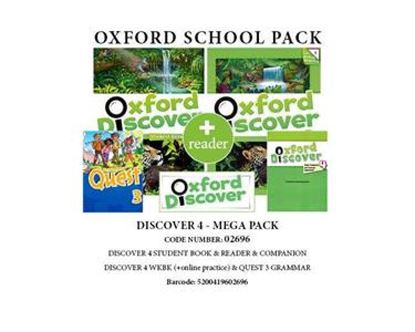 Εικόνα της OXFORD DISCOVER 4 PACK MEGA (SB + WB WITH ONLINE PRACTICE + QUEST 3 GRAMMAR + COMPANION + READER) - 02696
