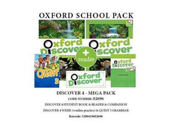 Εικόνα από OXFORD DISCOVER 4 PACK MEGA (SB + WB WITH ONLINE PRACTICE + QUEST 3 GRAMMAR + COMPANION + READER) - 02696