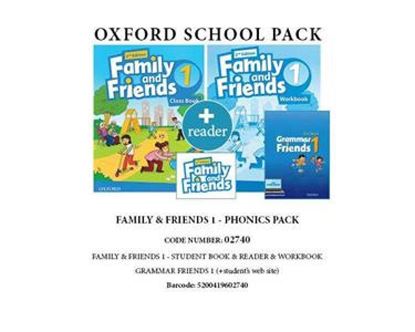 Εικόνα της FAMILY AND FRIENDS 1 PHONICS PACK (SB+ WB+ OXFORD PHONICS WORLD 2+ GRAMMAR FRIENDS 1 READER) - 02740 2ND ED