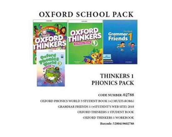 Εικόνα από OXFORD THINKERS 1 PHONICS PACK (SB + WB + GRAMMAR FRIENDS 1 + OXFORD PHONICS WORLD 3) - 02788
