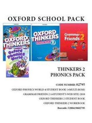 Εικόνα της OXFORD THINKERS 2 PHONICS PACK (SB + WB + GRAMMAR FRIENDS 2 + OXFORD PHONICS WORLD 4) - 02795