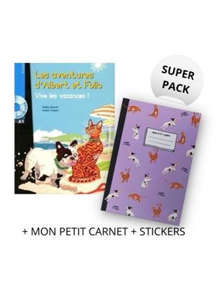 Εικόνα της SUPER PACK ALBERT ET FOLIO VIVE LES VACANCES! (+ MON PETIT CARNET + STICKERS)