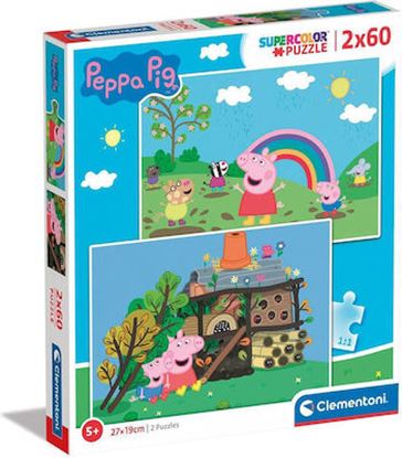 Εικόνα της CLEMENTONI ΠΑΙΔΙΚΟ ΠΑΖΛ SUPERCOLOR PEPPA PIG (2X60 TMX)