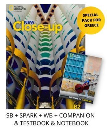 Εικόνα της NEW CLOSE-UP B2 SUPER PACK FOR GREECE (SB+SPARK+WB+COMPANION+TESTBOOK+NOTEBOOK)