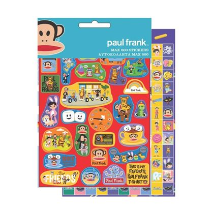 Εικόνα της BMU ΑΥΤΟΚΟΛΛΗΤΑ ΜΠΛΟΚ PAUL FRANK 600 ΤΕΜΑΧΙΑ