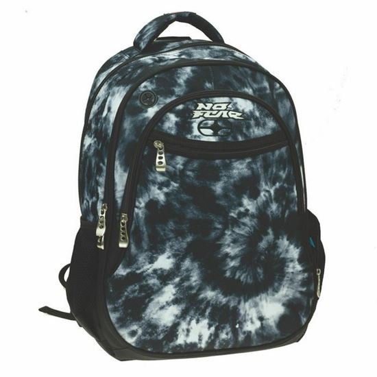 Εικόνα από BMU ΤΣΑΝΤΑ  ΠΛΑΤΗΣ ΟΒΑΛ NO FEAR TIE DYE BLACK AND WHITE 347-96031