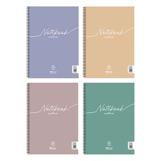 Εικόνα από ΤΕΤΡΑΔΙΟ ΣΠΙΡΑΛ NOTEBOOK NATURA 2 ΘΕΜΑΤΩΝ Α4 - 2Θ 6387 4 ΧΡΩΜΑΤΑ