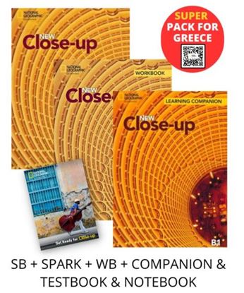 Εικόνα της NEW CLOSE-UP B1 SUPER PACK FOR GREECE (SB + SPARK + WB + COMPANION & TESTBOOK & NOTEBOOK)