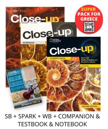 Εικόνα της CLOSE-UP C1 SUPER PACK FOR GREECE (SB + SPARK + WB + COMPANION & TESTBOOK & NOTEBOOK)