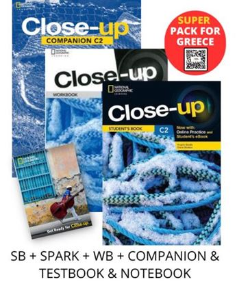 Εικόνα της CLOSE-UP C2 SUPER PACK FOR GREECE (SB + SPARK + WB + COMPANION & TESTBOOK & NOTEBOOK)