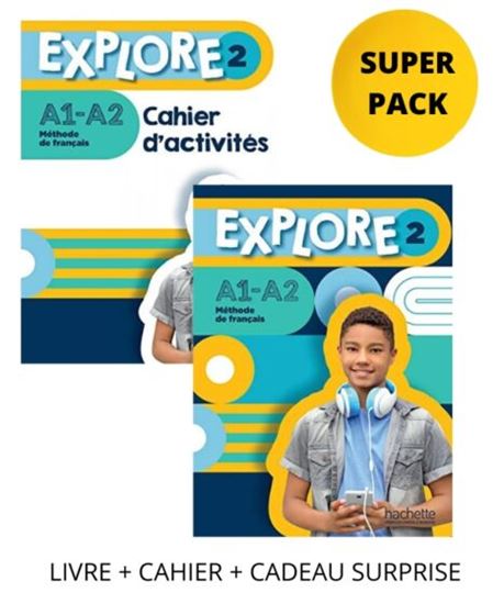 Εικόνα από EXPLORE 2 SUPER PACK (LIVRE + CAHIER + CADEAU SURPRISE)