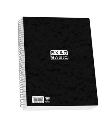 Εικόνα της ΤΕΤΡΑΔΙΟ ΣΠΙΡΑΛ SKAG BASIC A4 3Θ 90Φ ΜΑΥΡΟ 9203