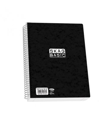 Εικόνα της ΤΕΤΡΑΔΙΟ ΣΠΙΡΑΛ SKAG BASIC 17x25 3Θ 90Φ ΜΑΥΡΟ 9213
