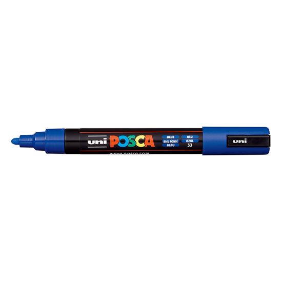 Εικόνα από ΜΑΡΚΑΔΟΡΟΙ UNI POSCA PC-5M MEDIUM BLUE