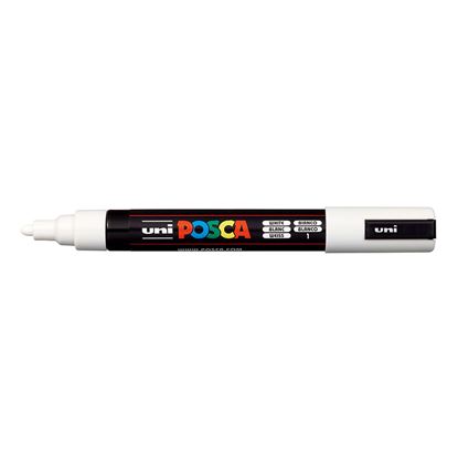 Εικόνα της ΜΑΡΚΑΔΟΡΟΙ UNI POSCA PC-5M MEDIUM WHITE