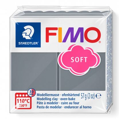 Εικόνα της ΠΗΛΟΣ FIMO SOFT 57g. STORMY-GREY