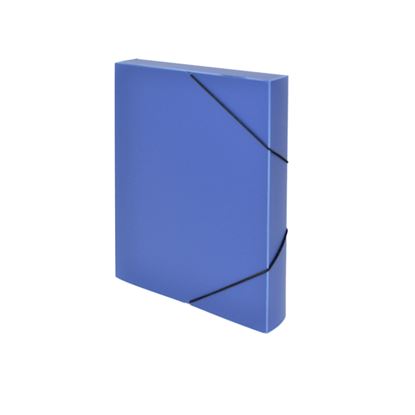 Εικόνα της ΚΟΥΤΙΑ PP ΜΕ ΛΑΣΤΙΧΟ 25X35Χ5cm ΑΔΙΑΦΑΝΗ ΧΡΩΜΑΤΑ ΜΠΛΕ
