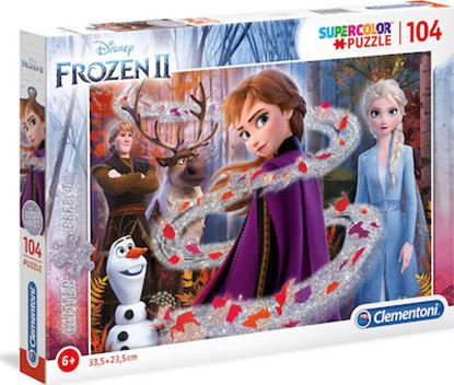 Εικόνα της CLEMENTONI ΠΑΙΔΙΚΟ ΠΑΖΛ SUPER COLOR GLITTER FROZEN 2 104ΤΜΧ