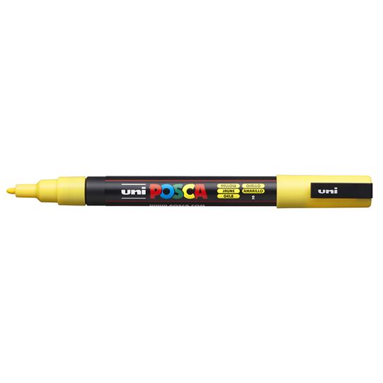 Εικόνα από ΜΑΡΚΑΔΟΡΟΙ UNI POSCA PC-3M FINE YELLOW