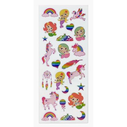 Εικόνα της ΑΥΤΟΚΟΛΛΗΤΑ STICKERS 1803 UNICORN & MERMAID 31X11cm