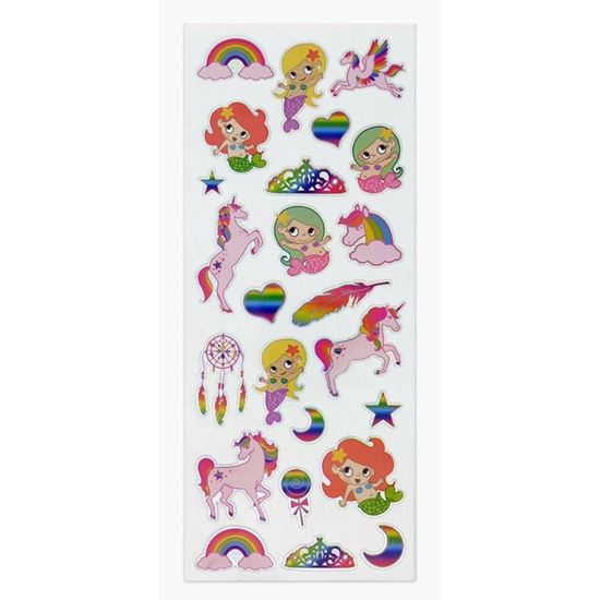 Εικόνα από ΑΥΤΟΚΟΛΛΗΤΑ STICKERS 1803 UNICORN & MERMAID 31X11cm