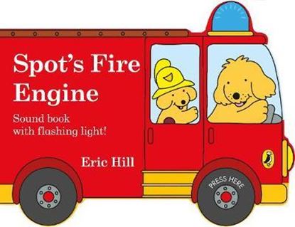 Εικόνα της SPOT'S FIRE ENGINE SHAPED BOOK WITH SIREN AND FLASHING LIGHT! HC BBK