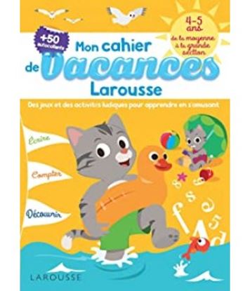 Εικόνα της CAHIER DE JEUX DE VACANCES LAROUSSE 4-5 ANS