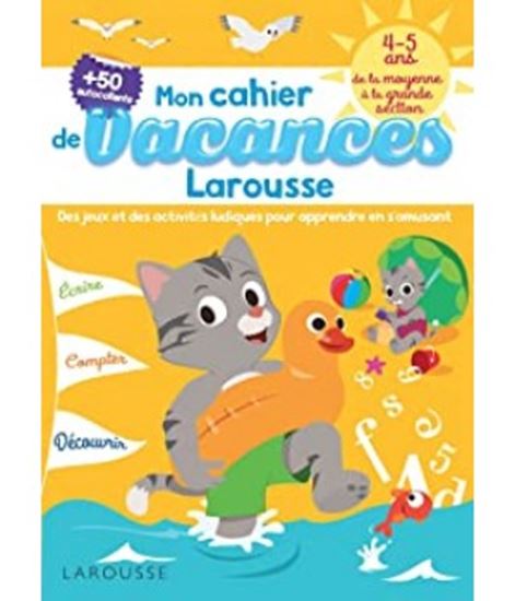 Εικόνα από CAHIER DE JEUX DE VACANCES LAROUSSE 4-5 ANS