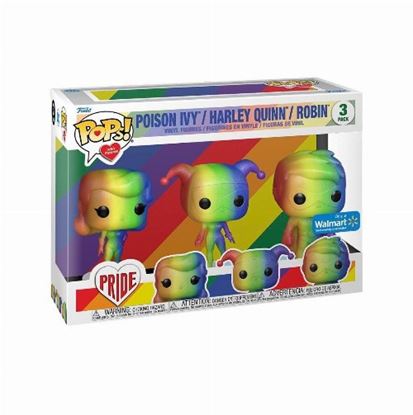 Εικόνα της FUNKO POPS! HEROES : DC COMICS- PRIDE 3 PACK (POISON IVY-HARLEY QUINN-ROBIN FIGURES) -66135