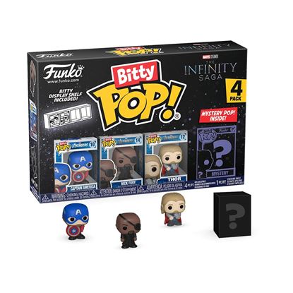 Εικόνα της FUNKO BITTY POP! 4-PACK : MARVEL - CAPTAIN AMERICA