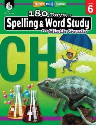 Εικόνα της 180 DAYS OF SPELLING AND WORD STUDY LEVEL 6