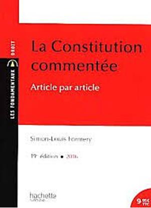 Εικόνα της LA CONSTITUTION COMMENTEE : ARTICLE PAR ARTICLE - COLL. LES FONDAMENTAUX DROIT POCHE