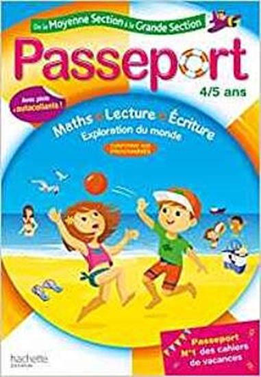 Εικόνα από PASSEPORT DE LA MOYENNE SECTION A LA GRANDE SECTION - CAHIER DE VACANCES (4-5 ANS)