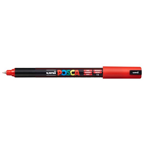 Εικόνα από ΜΑΡΚΑΔΟΡΟΙ UNI POSCA PC-1MR EXTRA FINE RED