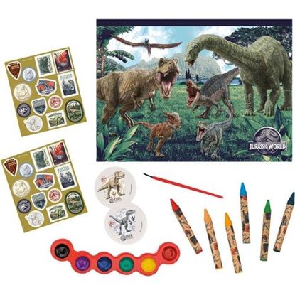 Εικόνα της ΣΕΤ ΖΩΓΡΑΦΙΚΗΣ ΔΙΑΦΑΝΗ ΤΣΑΝΤΑ - JURASSIC WORLD