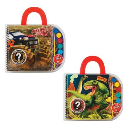 Εικόνα της ΣΕΤ ΖΩΓΡΑΦΙΚΗΣ ART BOOK DINOSAURS & MONSTER TRUCKS (ASSRT)