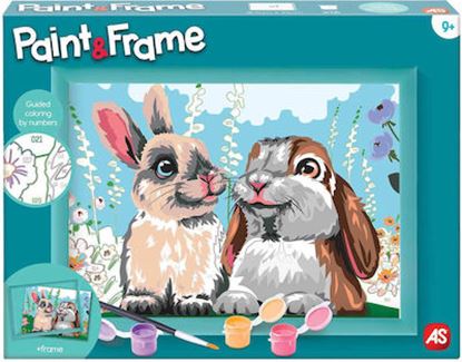 Εικόνα της PAINT & FRAME ΖΩΓΡΑΦΙΖΩ ΜΕ ΑΡΙΘΜΟΥΣ: CUTE BUNNIES