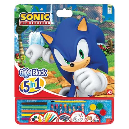 Εικόνα της ΣΕΤ ΖΩΓΡΑΦΙΚΗΣ GIGA BLOCK 5 IN 1: SONIC THE HEDGEHOG