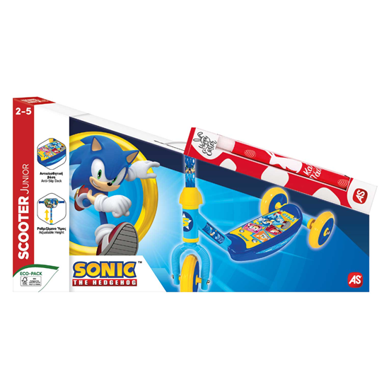 Εικόνα από ΠΑΙΔΙΚΟ SCOOTER SONIC ΜΕ 3 ΡΟΔΕΣ