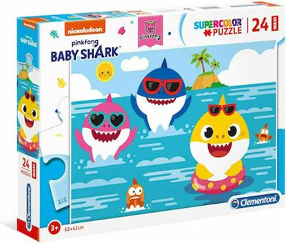 Εικόνα της CLEMENTONI SUPERCOLOR PUZZLE BABY SHARK 24τμχ