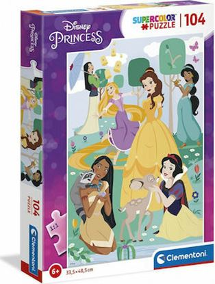 Εικόνα της CLEMENTONI SUPERCOLOR PUZZLE DISNEY PRINCESS 104τμχ