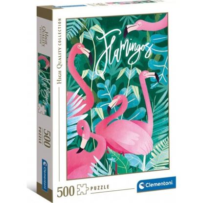 Εικόνα της CLEMENTONI PUZZLE H.Q. FANTASTIC ANIMALS ΦΛΑΜΙΝΓΚΟ 500τμχ