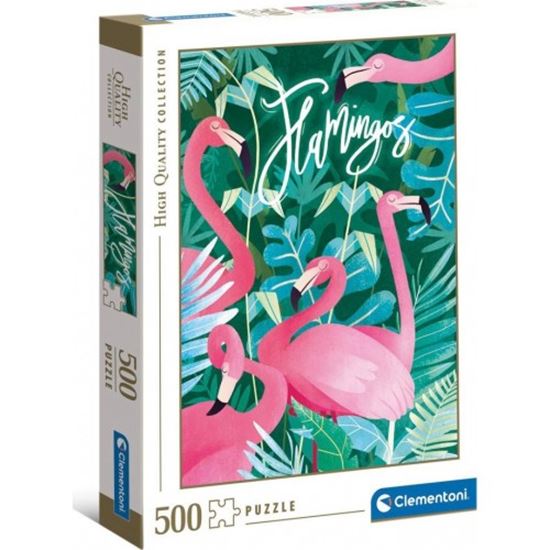 Εικόνα από CLEMENTONI PUZZLE H.Q. FANTASTIC ANIMALS ΦΛΑΜΙΝΓΚΟ 500τμχ