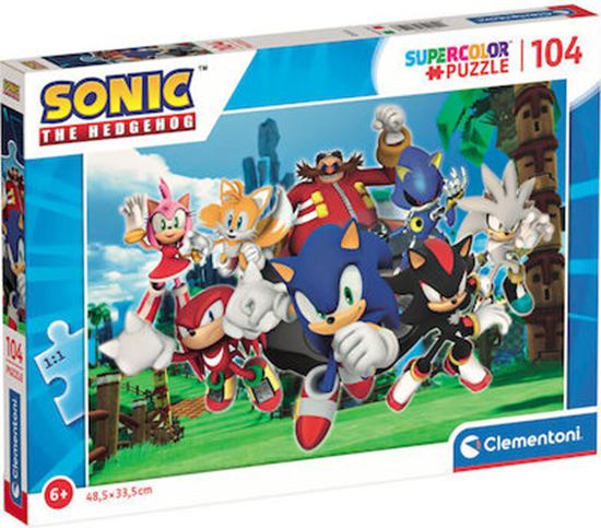 Εικόνα από CLEMENTONI SUPERCOLOR PUZZLE SONIC 104τμχ