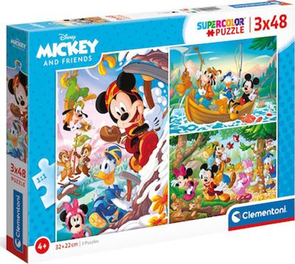 Εικόνα της CLEMENTONI SUPERCOLOR PUZZLE MICKEY AND FRIENDS 3x48ΤΜΧ