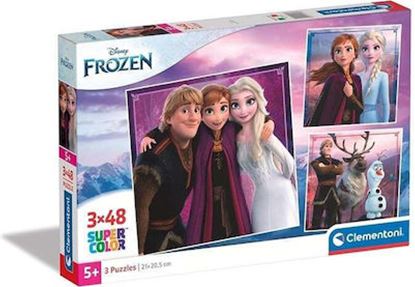 Εικόνα της CLEMENTONI SUPERCOLOR PUZZLE FROZEN 2 3x48τμχ