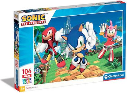 Εικόνα της CLEMENTONI SUPERCOLOR MAXI PUZZLE SONIC 104τμχ