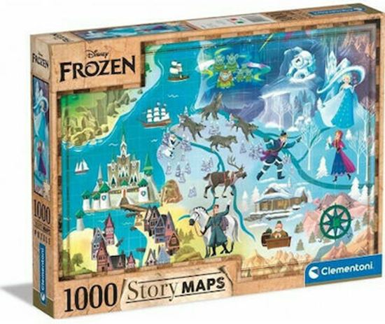 Εικόνα από CLEMENTONI PUZZLE DISNEY FROZEN STORY MAPS 1000τμχ
