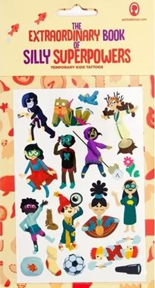 Εικόνα της THE EXTRAORDINARY BOOK OF SILLY SUPERPOWERS TEMPORARY TATTOOS FOR KIDS ΠΡΟΣΩΡΙΝΑ ΤΑΤΟΥΑΖ ΓΙΑ ΠΑΙΔΙΑ